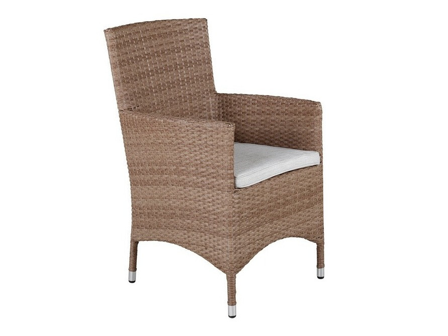 Poltrona para o exterior Dallas 739 (Madeira clara + Branco)