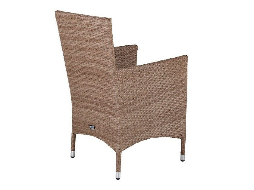 Poltrona para o exterior Dallas 739 (Madeira clara + Branco)