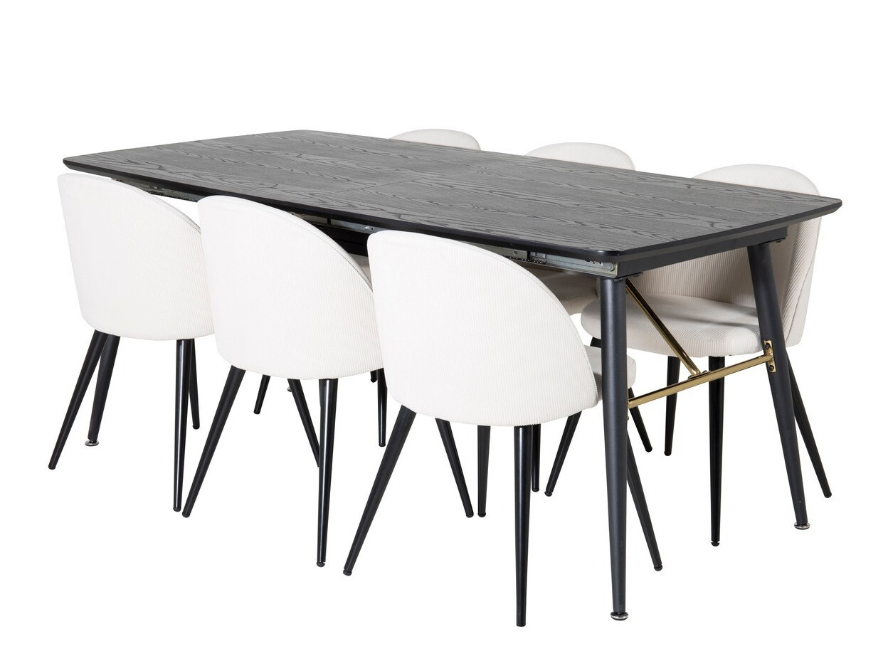 Conjunto para refeições Dallas 1447 (Bege + Preto)