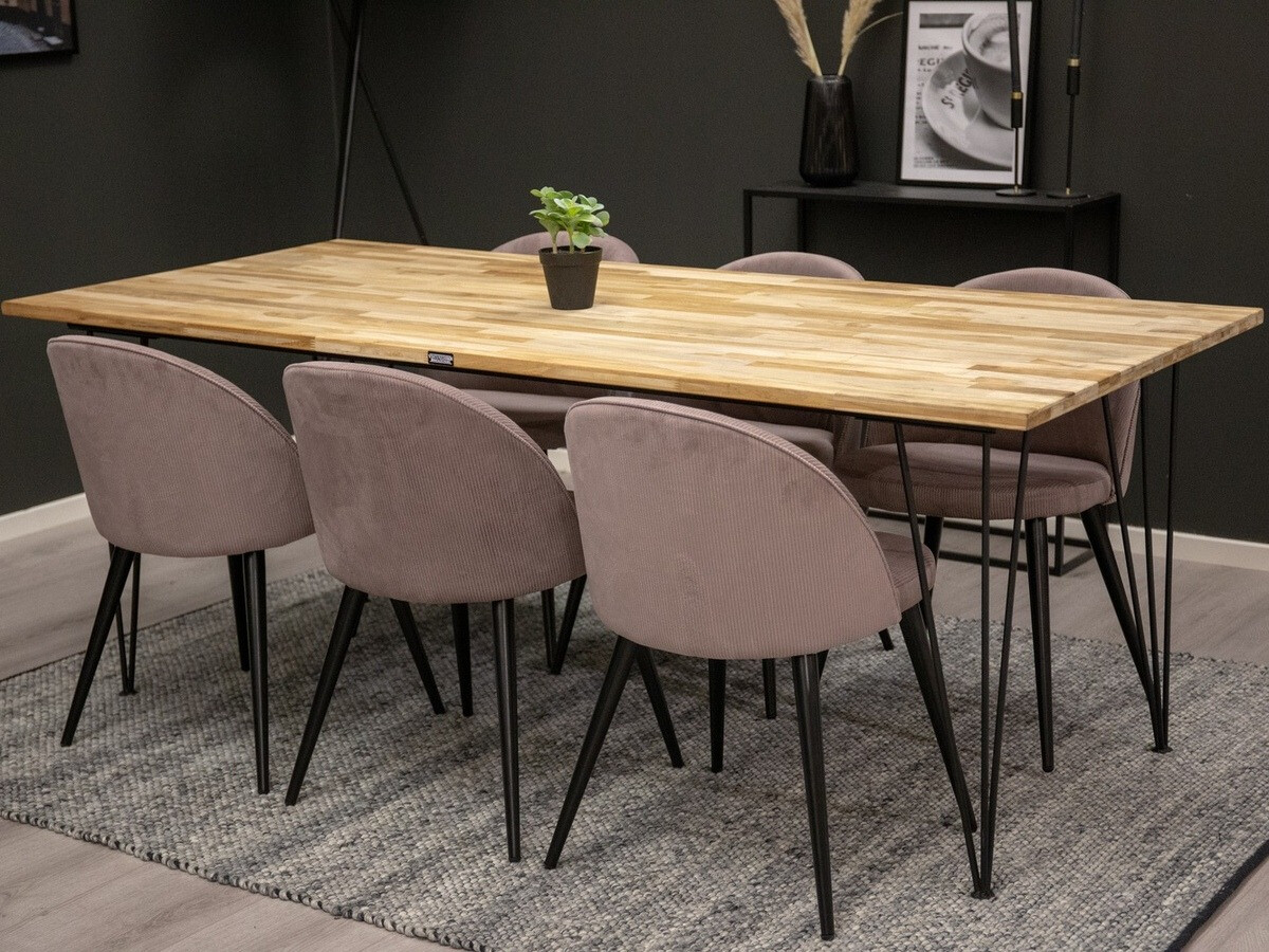 Conjunto para refeições Dallas 1487 (Rosé + Preto)