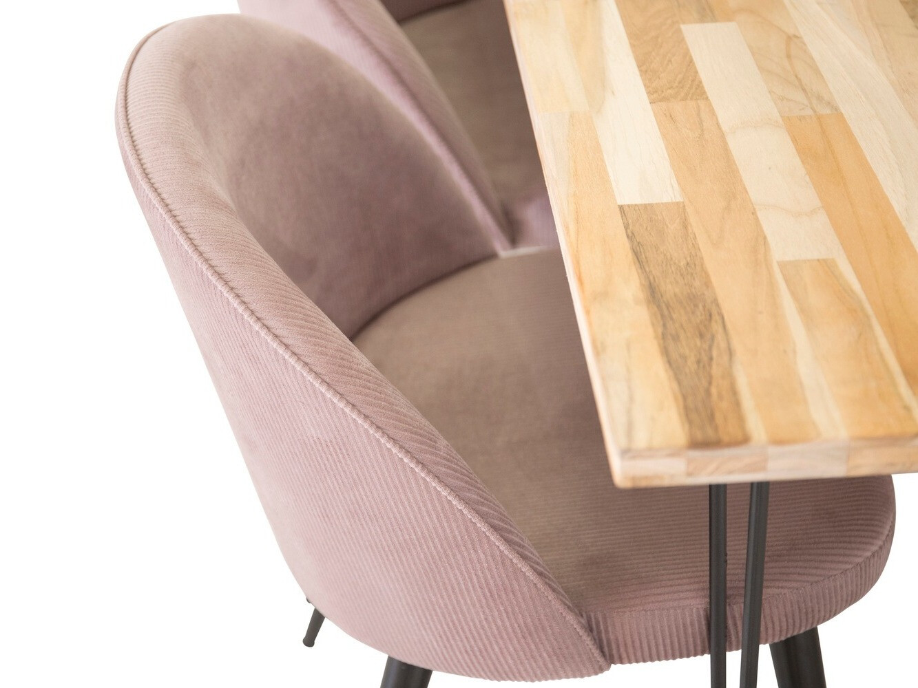 Conjunto para refeições Dallas 1487 (Rosé + Preto)