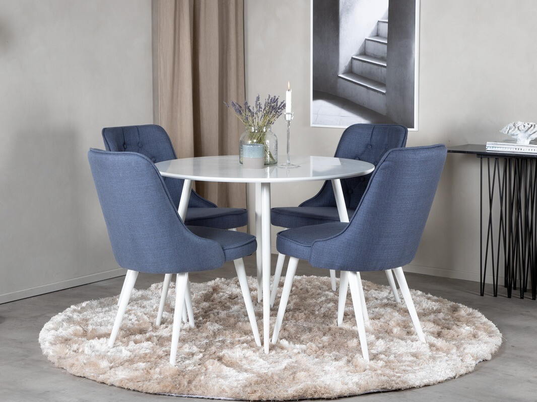 Conjunto para refeições Dallas 1535 (Azul + Branco)