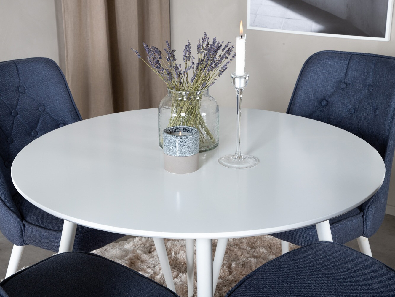 Conjunto para refeições Dallas 1535 (Azul + Branco)