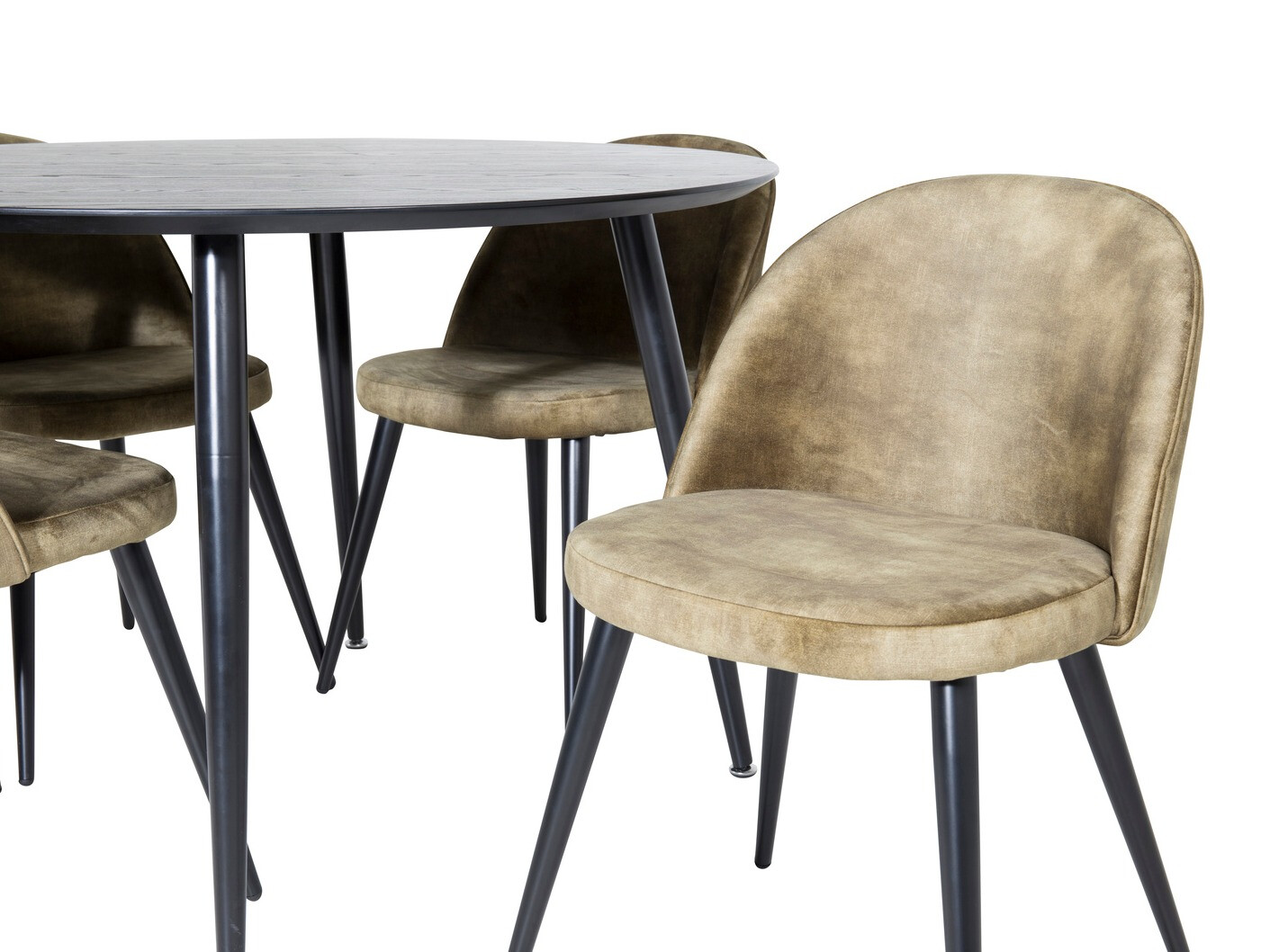 Conjunto para refeições Dallas 1559 (Verde empoeirado + Preto)