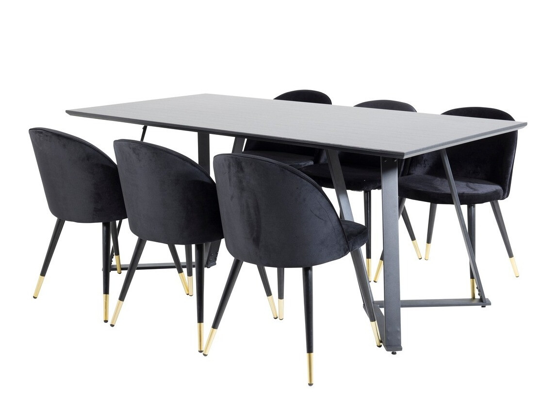 Conjunto para refeições Dallas 1583 (Preto)