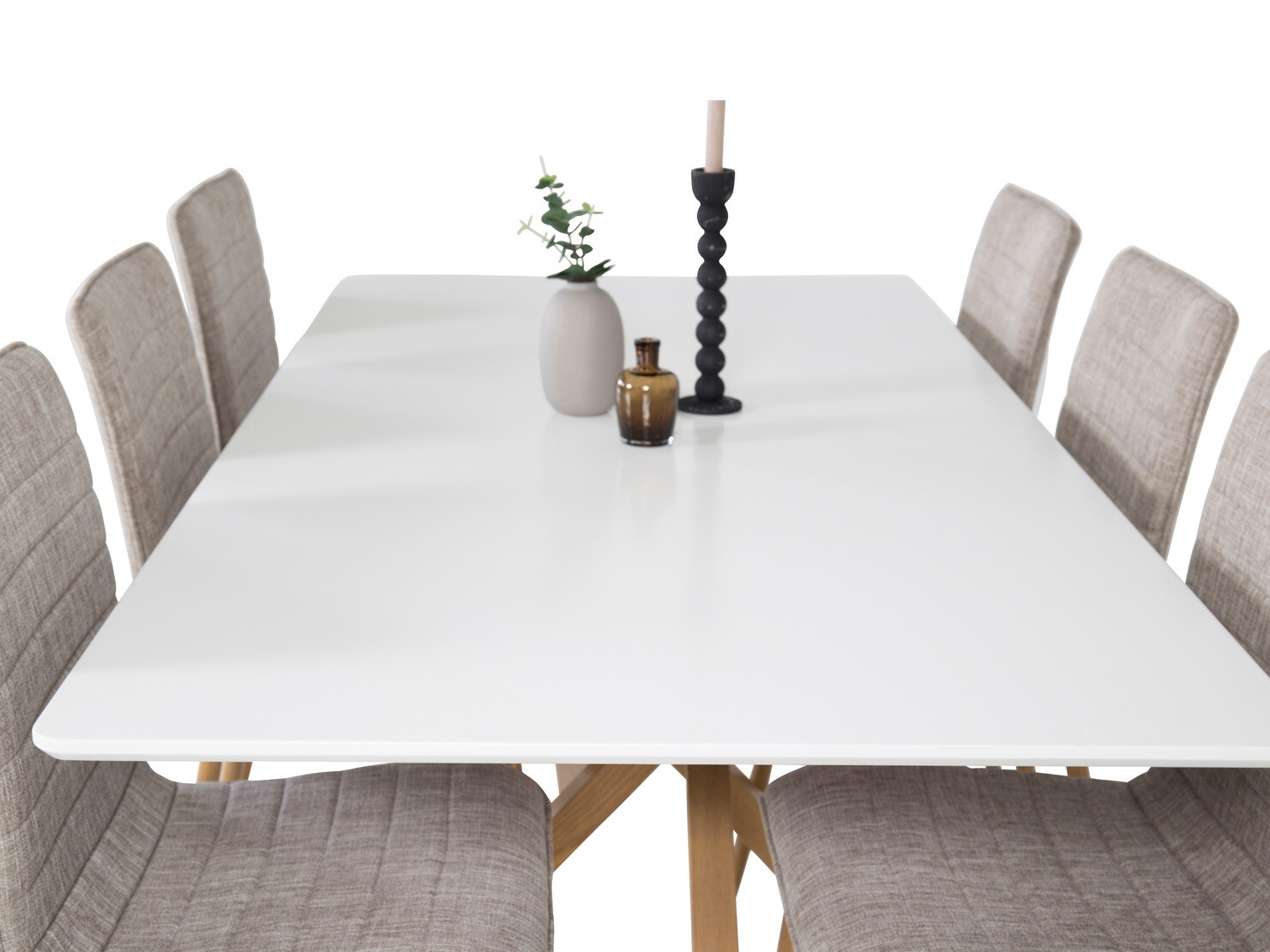 Conjunto para refeições Dallas 1587 (Carvalho sonoma + Branco)