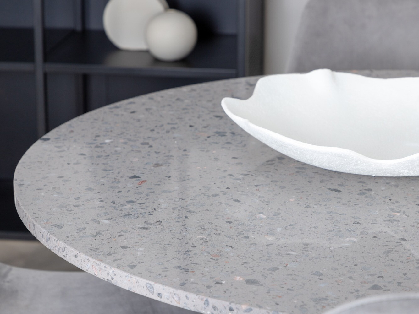 Conjunto para refeições Dallas 1594 (Preto + Cinzento claro)