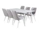 Conjunto para refeições Dallas 1625 (Cinzento claro + Branco)