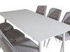 Conjunto para refeições Dallas 1625 (Cinzento claro + Branco)