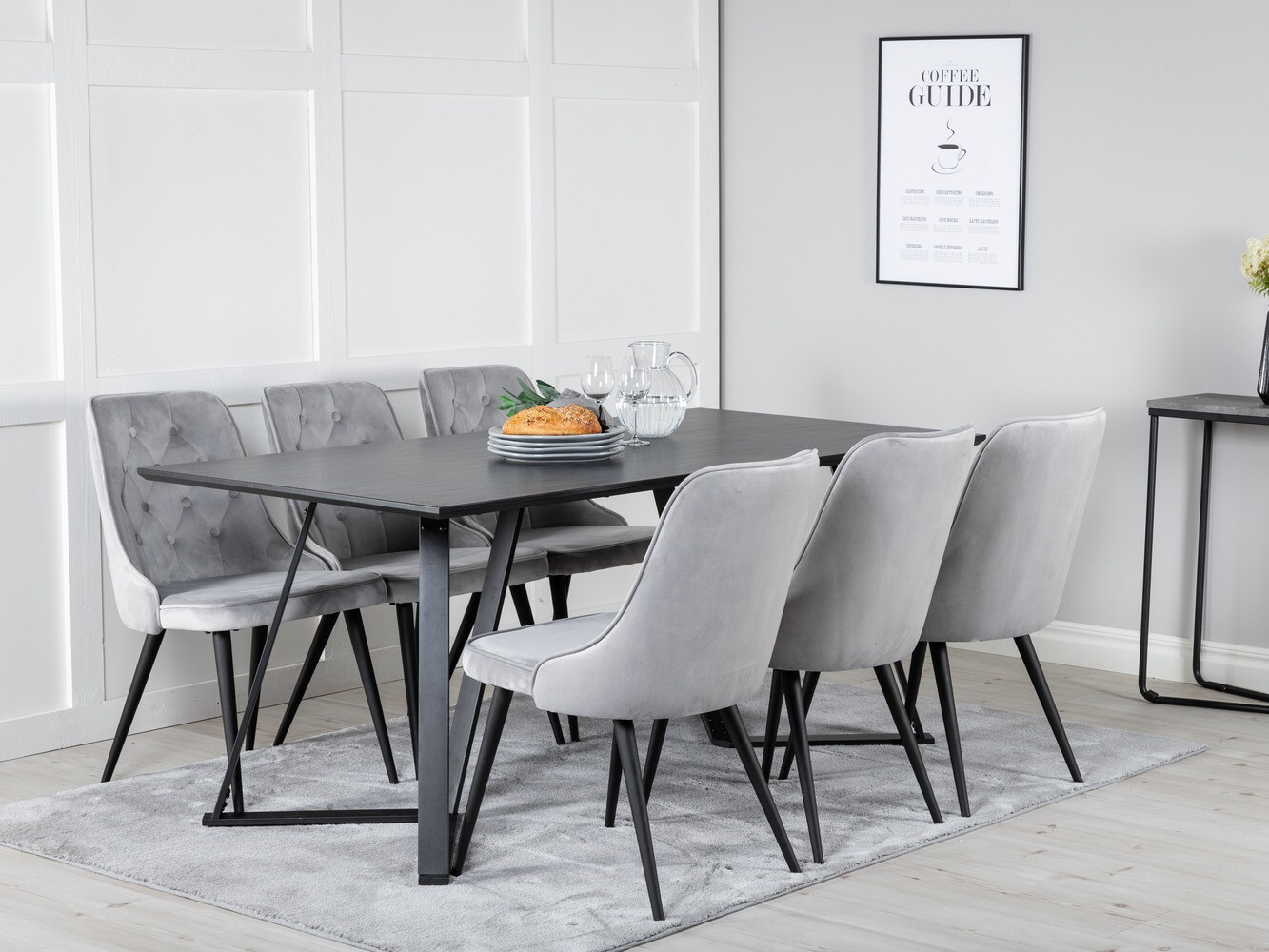 Conjunto para refeições Dallas 1628 (Cinzento claro)