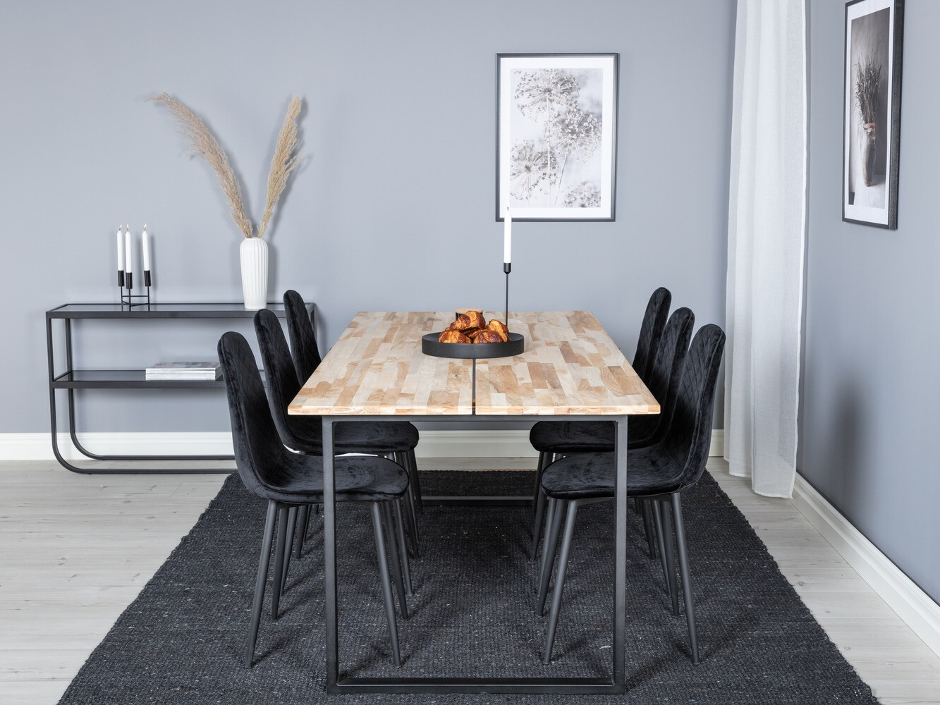 Conjunto para refeições Dallas 1645 (Preto)