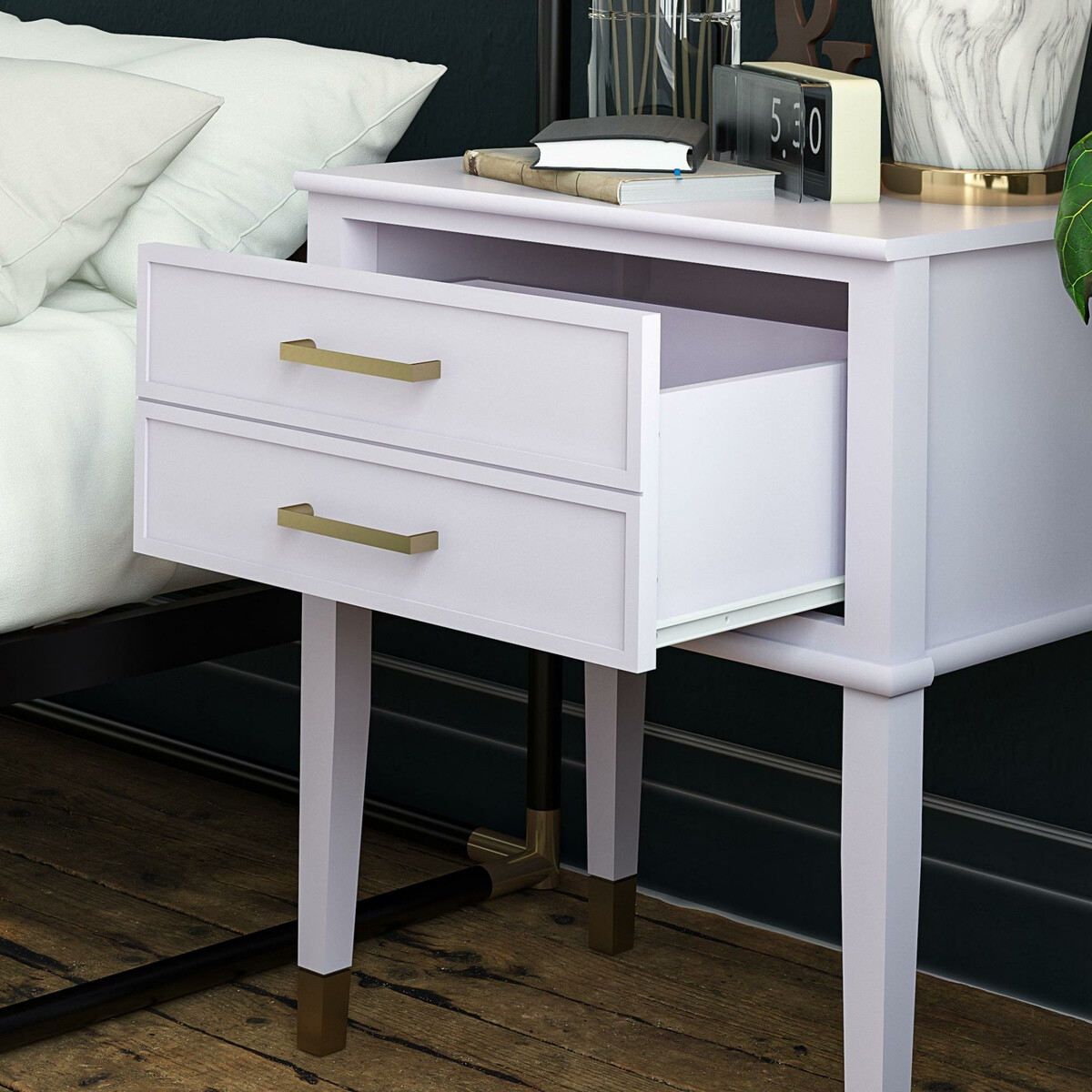 Mesa de cabeceira CosmoLiving by Cosmopolitan Belromu 104 (Roxo)