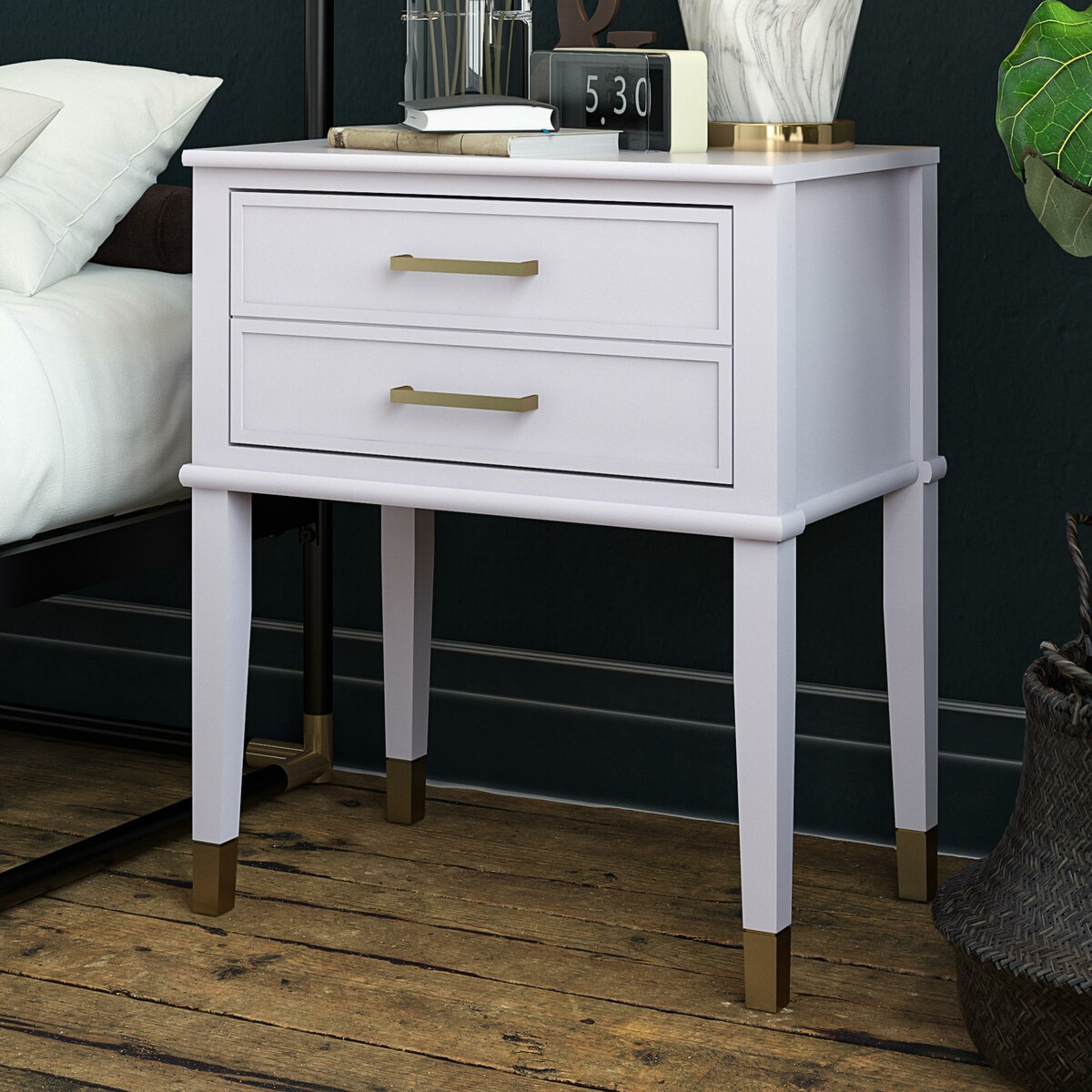 Mesa de cabeceira CosmoLiving by Cosmopolitan Belromu 104 (Roxo)