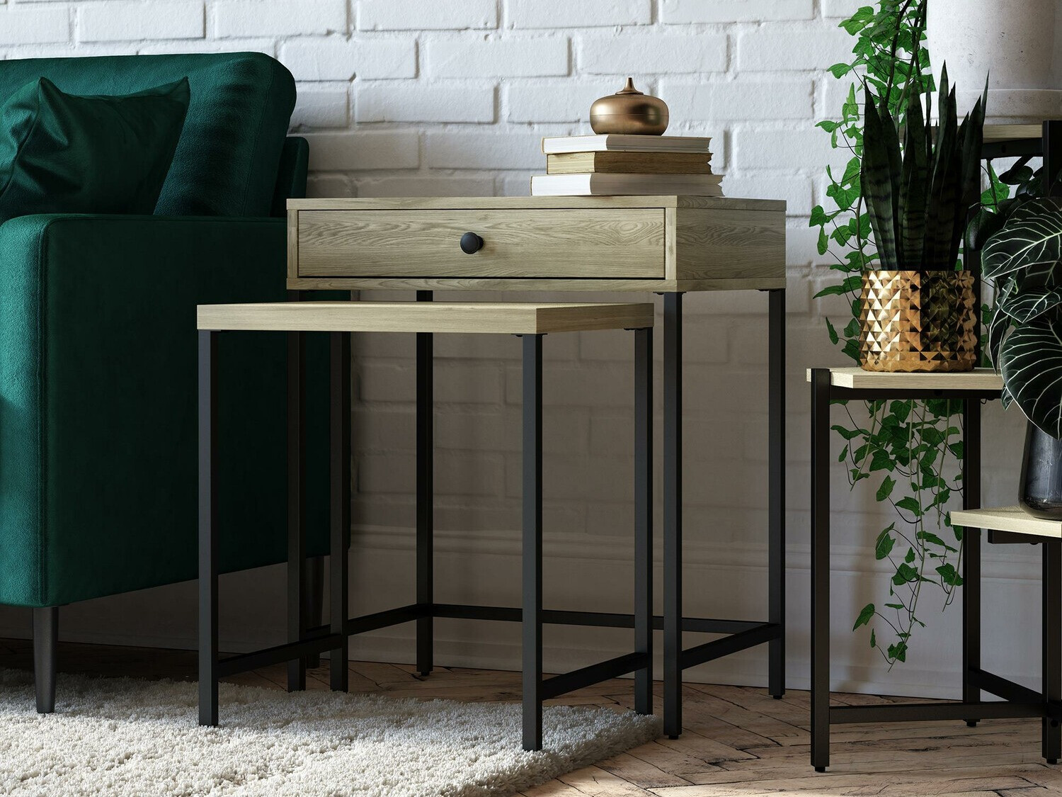 Conjunto de mesas de apoio Tulsa 343