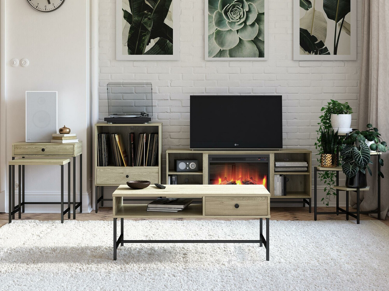 Conjunto de mesas de apoio Tulsa 343