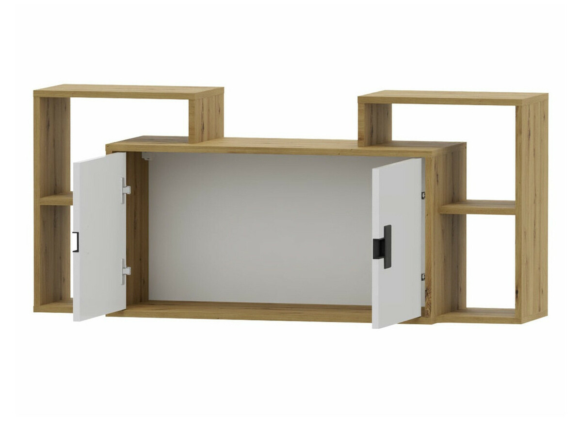 Conjunto de mobiliário Florevi 105 (Mate branco + Carvalho Artisan)