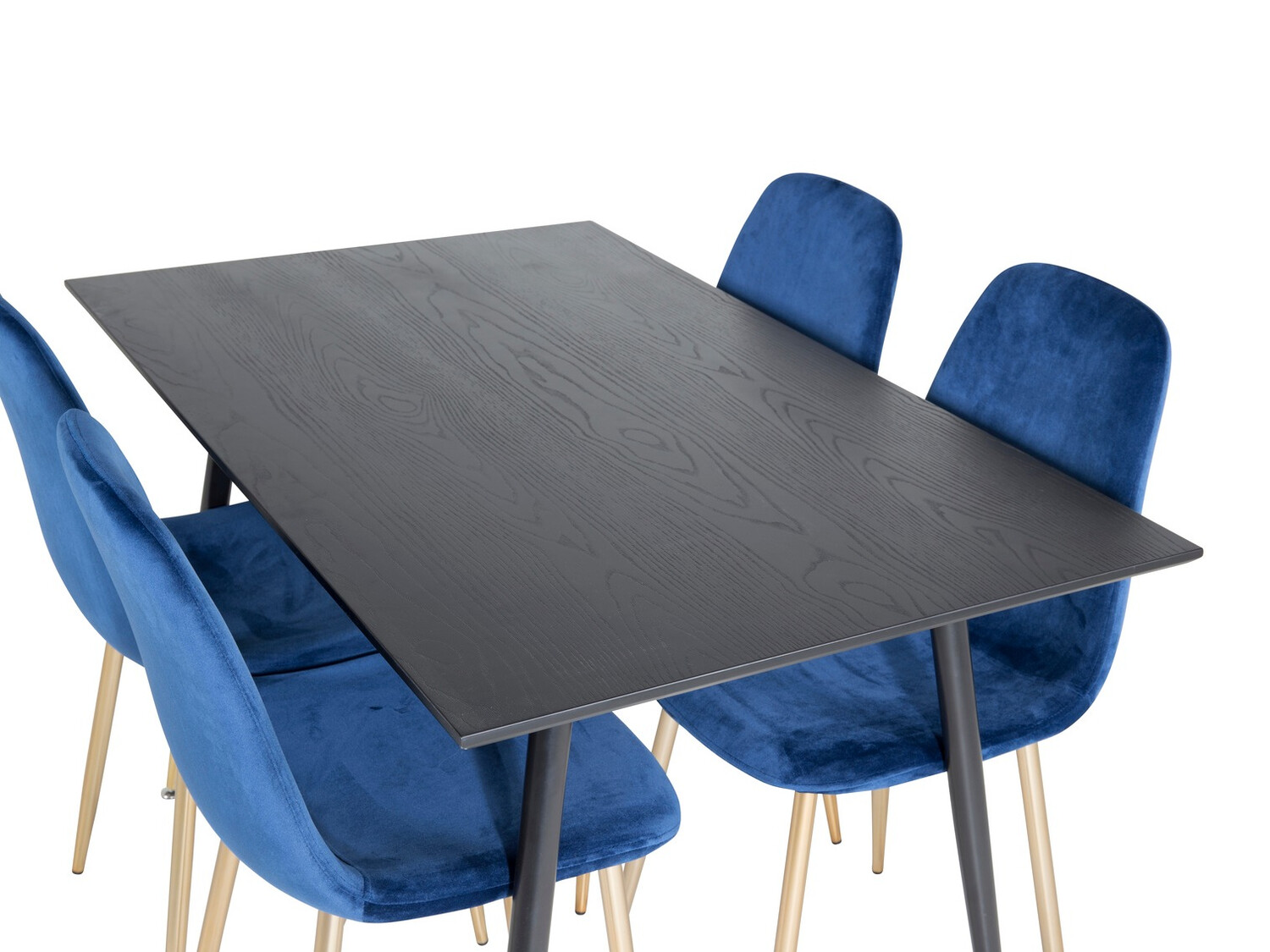 Conjunto para refeições Dallas 1693 (Azul + dourado)