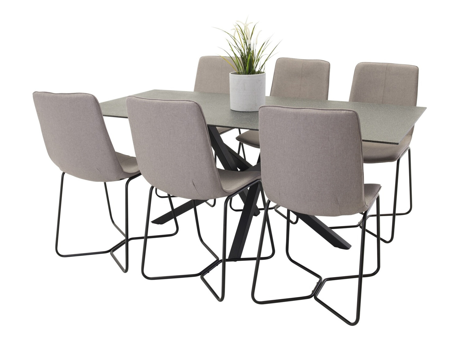 Conjunto para refeições Dallas 1902 (Preto + Cinzento)