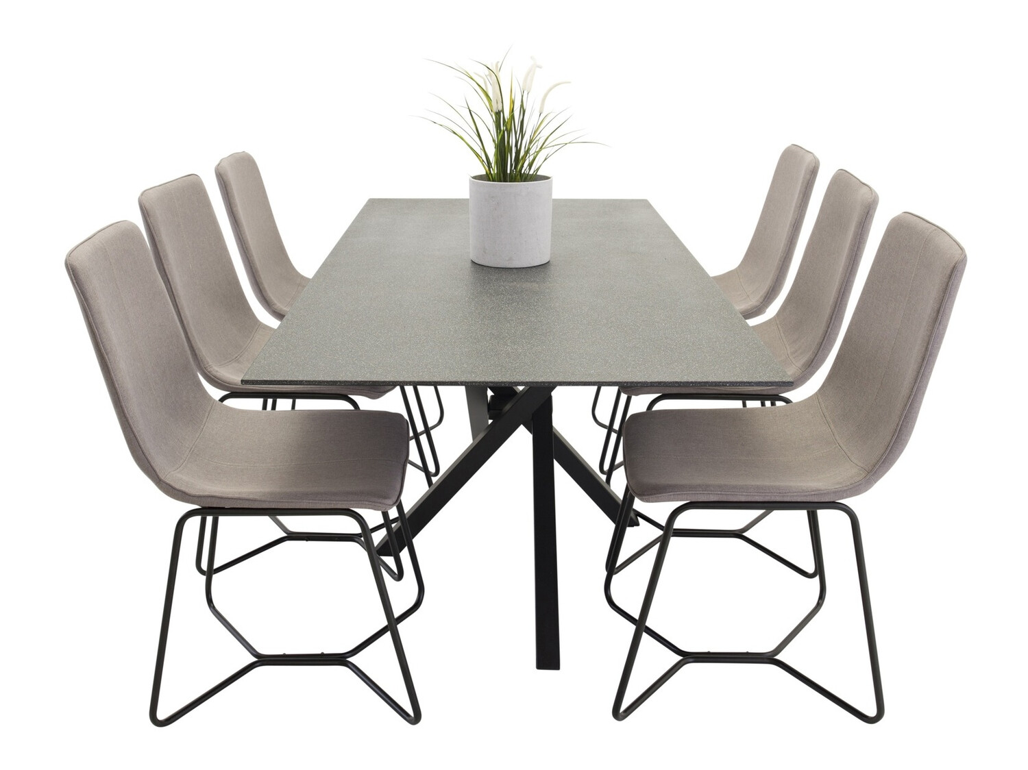 Conjunto para refeições Dallas 1902 (Preto + Cinzento)