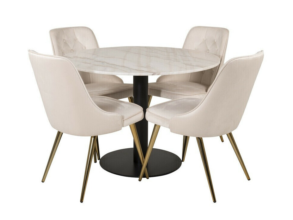 Conjunto para refeições Dallas 2570 (Bege + Latão)