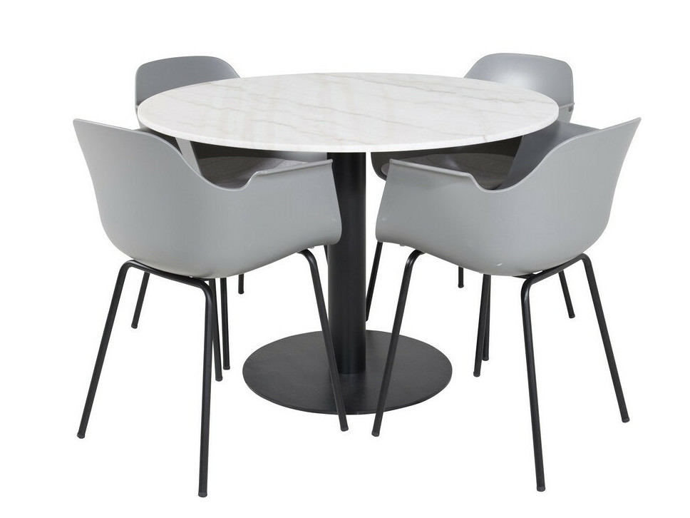 Conjunto para refeições Dallas 2606 (Cinzento + Preto + Branco)