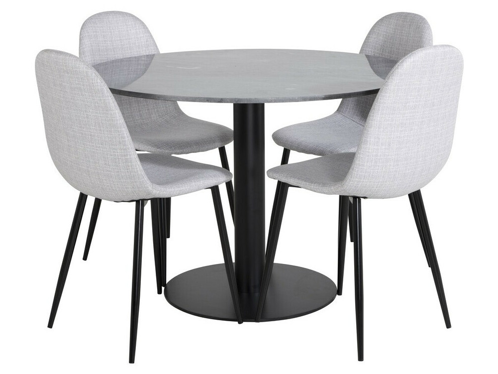 Conjunto para refeições Dallas 2627 (Cinzento + Preto)