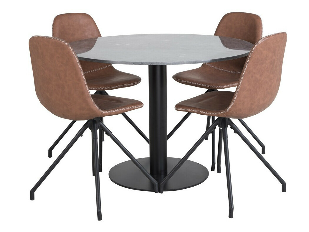 Conjunto para refeições Dallas 2629 (Castanho + Preto)