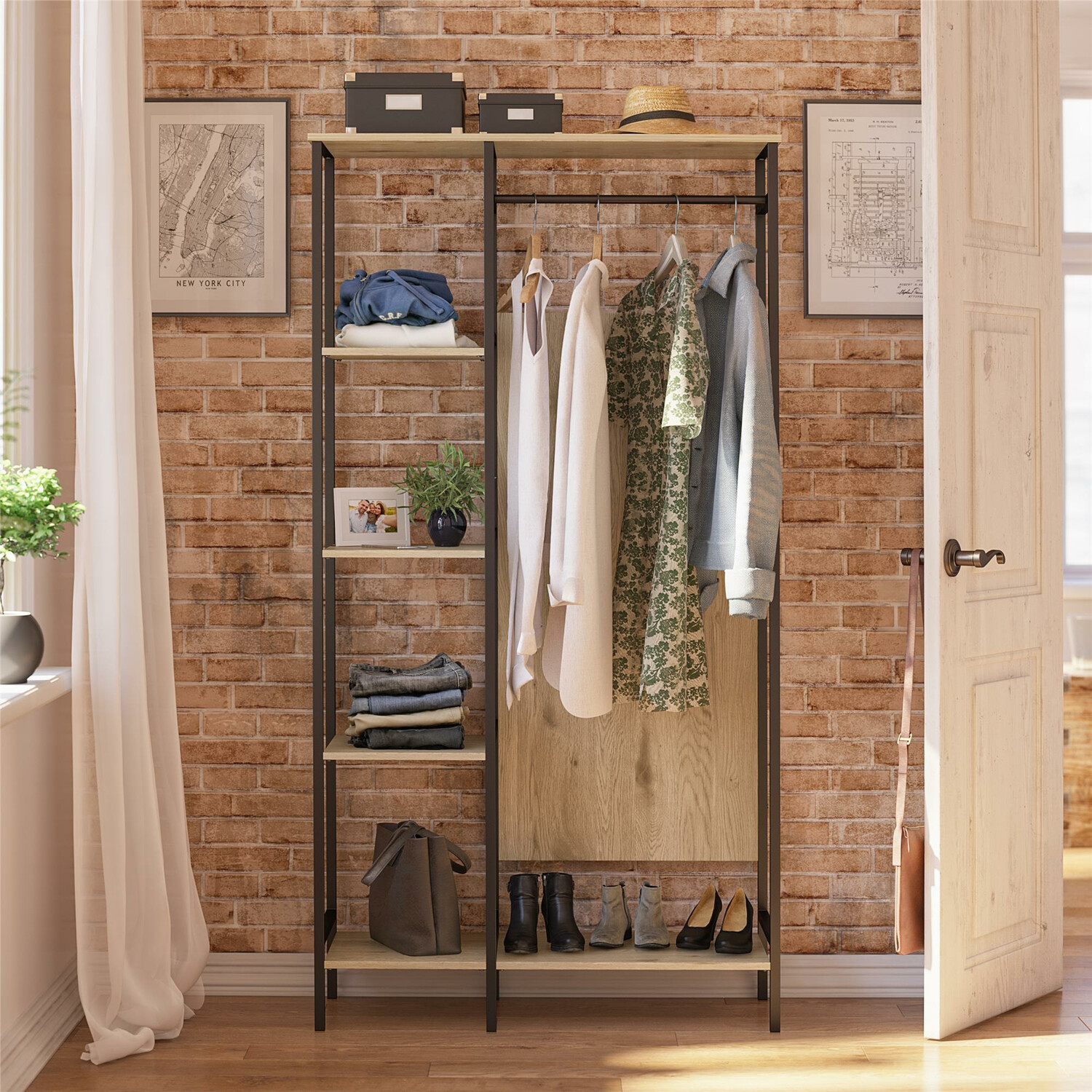 Cabide Tulsa 357 (Preto + Castanho claro)