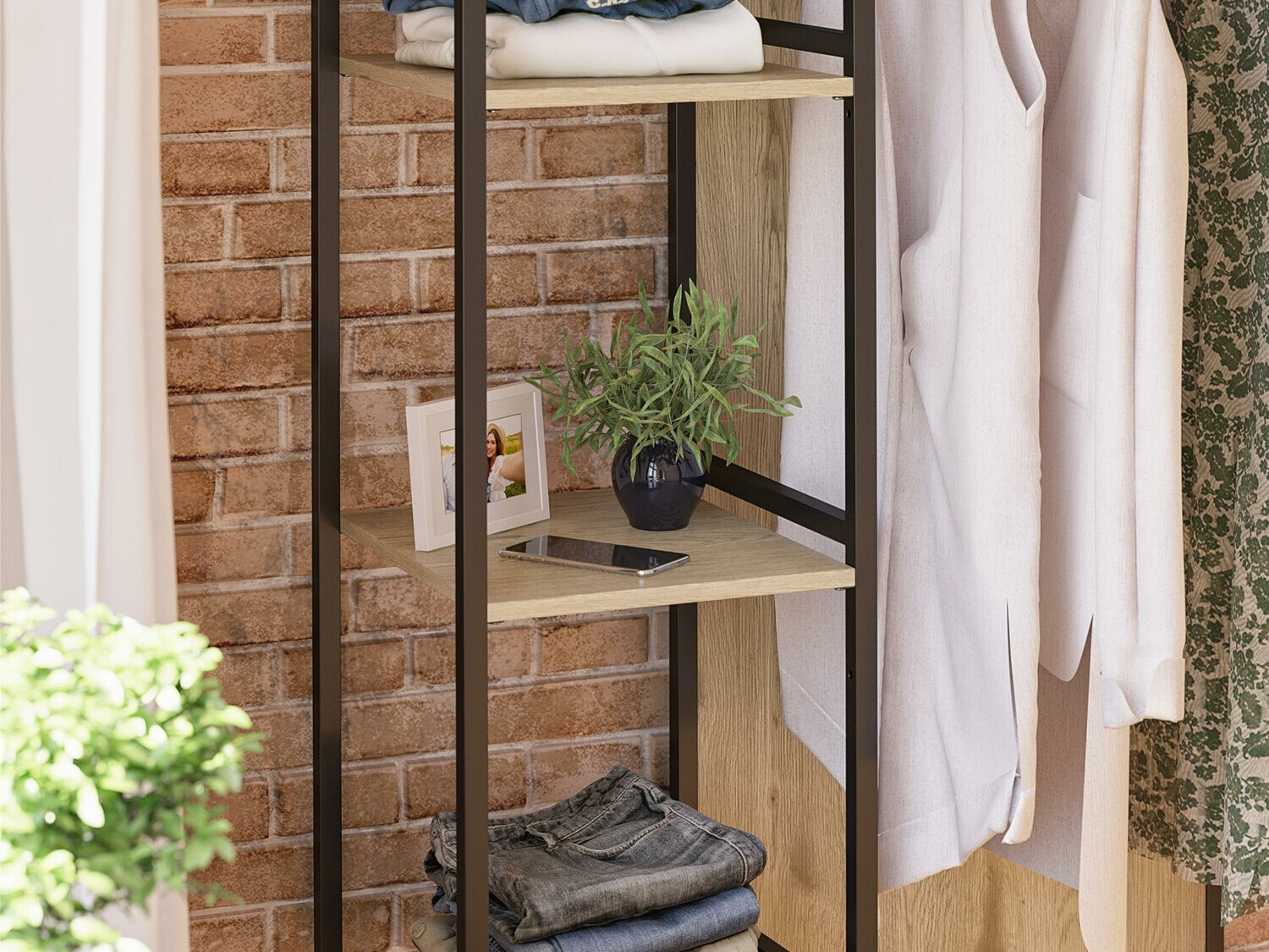 Cabide Tulsa 357 (Preto + Castanho claro)