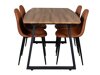 Conjunto para refeições Dallas 330 (Castanho + Preto)