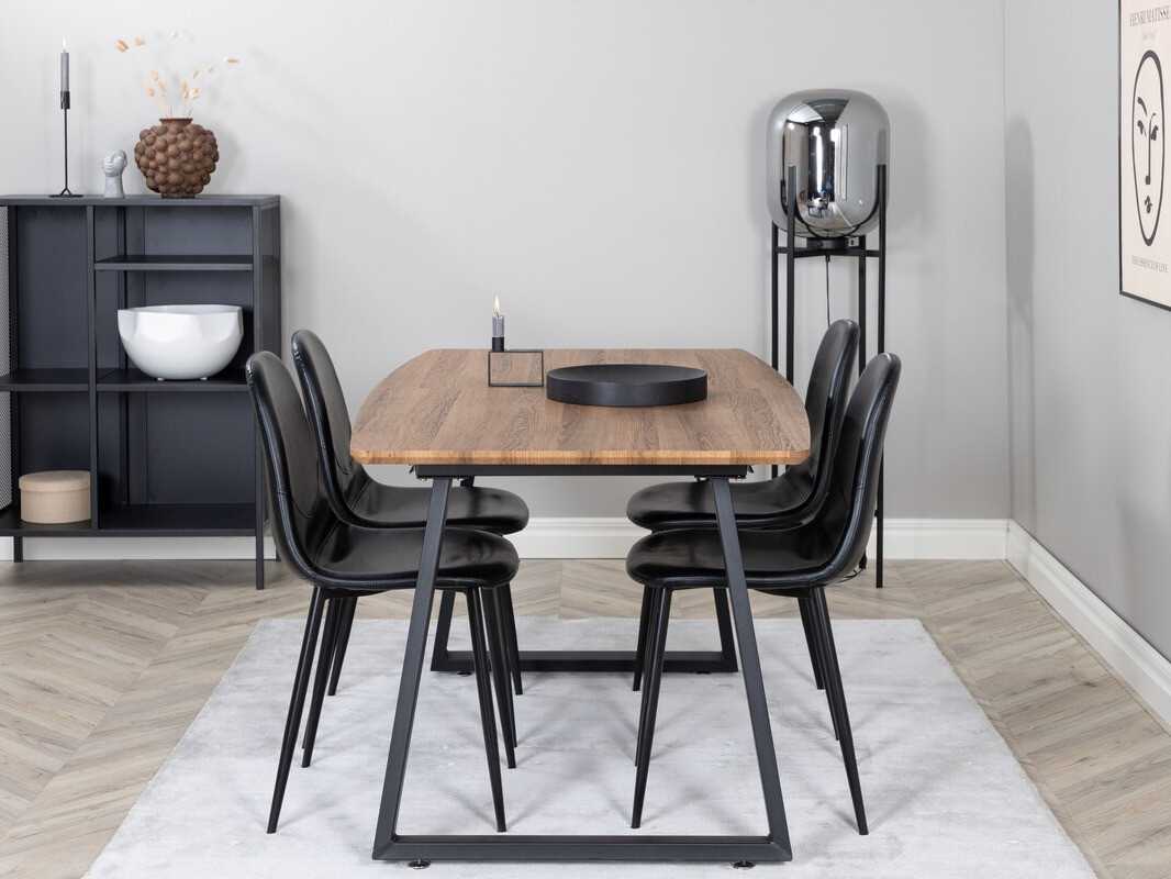 Conjunto para refeições Dallas 330 (Preto)