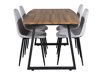 Conjunto para refeições Dallas 336 (Cinzento claro + Preto)