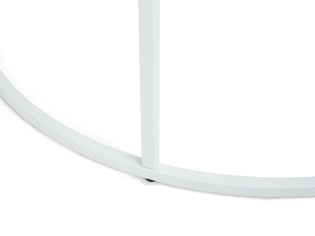 Mesa para revistas Scandinavian Choice 844 (Marmore branco + Branco)