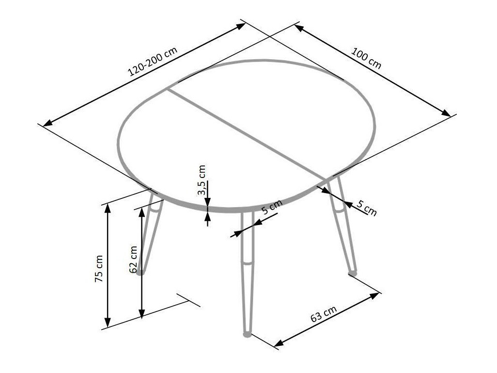 Conjunto para refeições Houston Humus