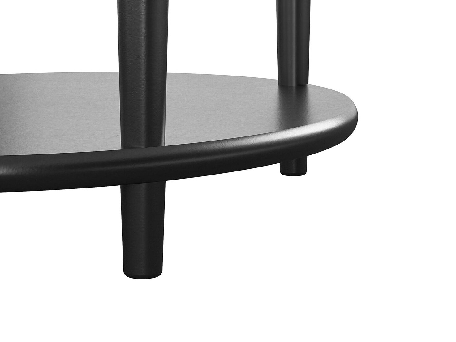 Mesa de apoio Tulsa 233 (Preto + Marmore branco)