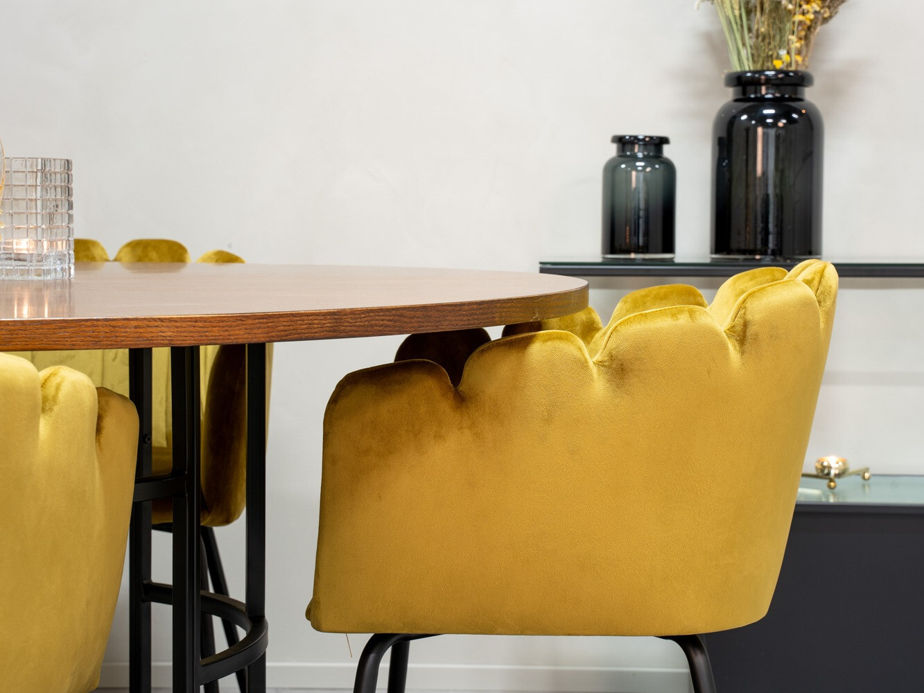 Conjunto para refeições Dallas 310 (Amarelo + Preto)