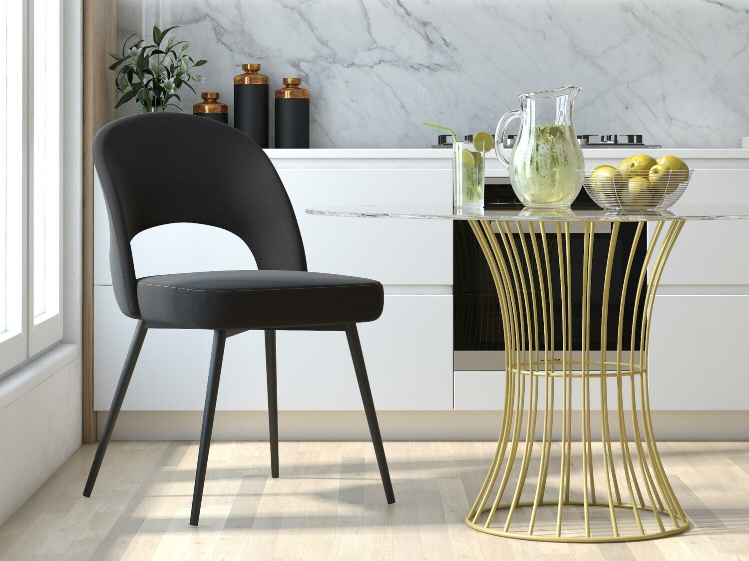 Cadeira CosmoLiving by Cosmopolitan 126 (Preto)