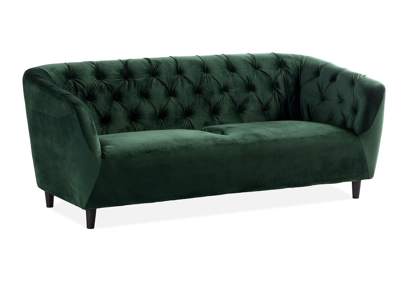 Chesterfield sofá Augusta 164 (Verde escuro)