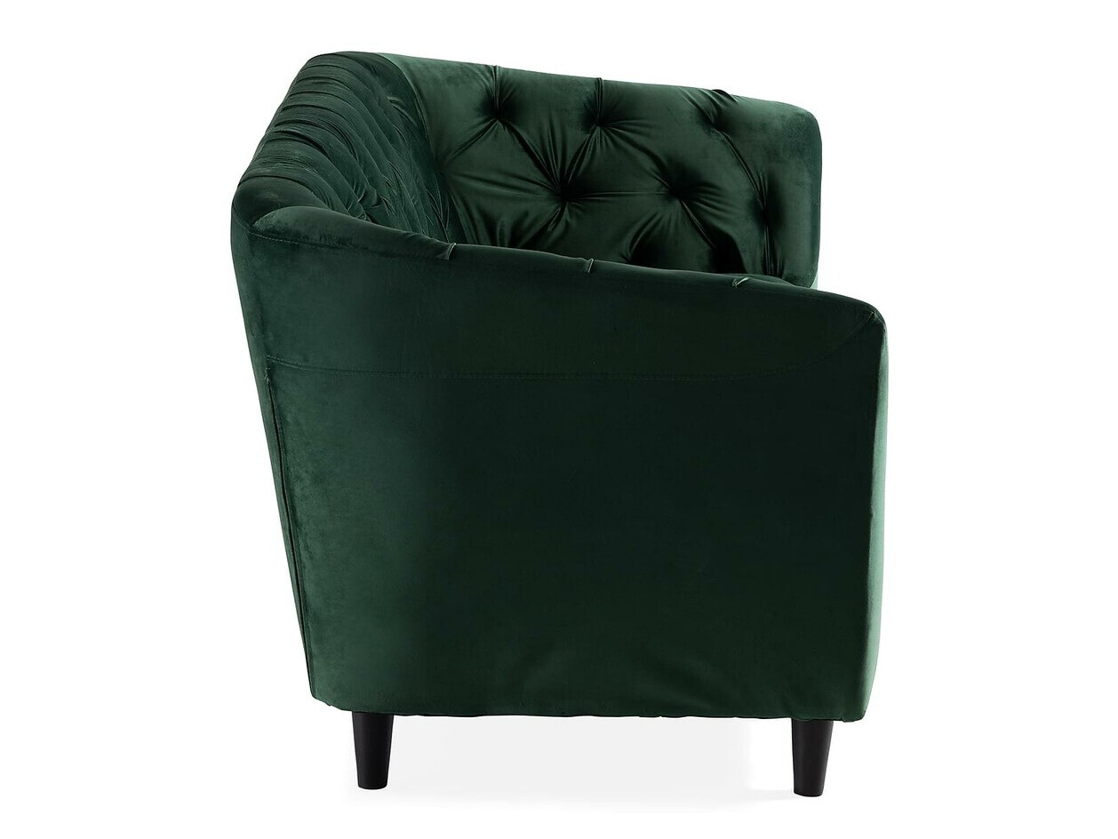 Chesterfield sofá Augusta 164 (Verde escuro)
