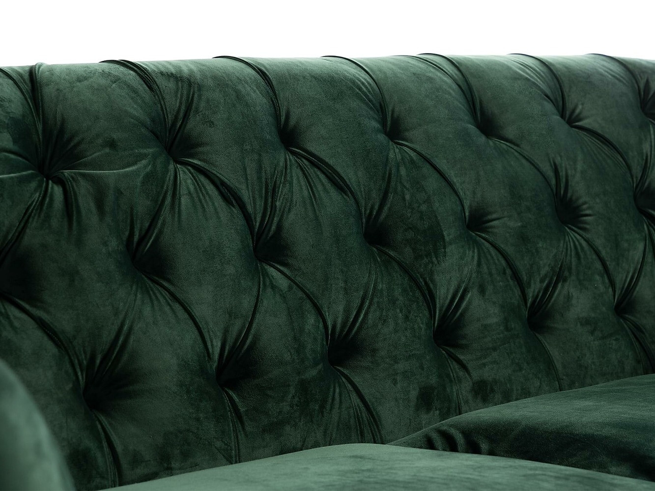 Chesterfield sofá Augusta 164 (Verde escuro)