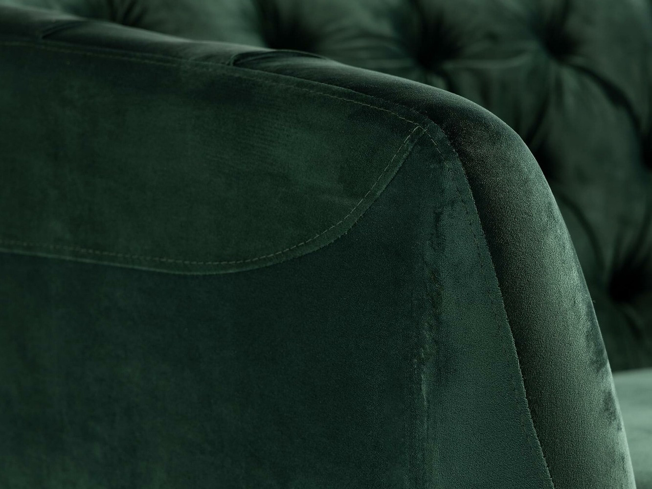 Chesterfield sofá Augusta 164 (Verde escuro)