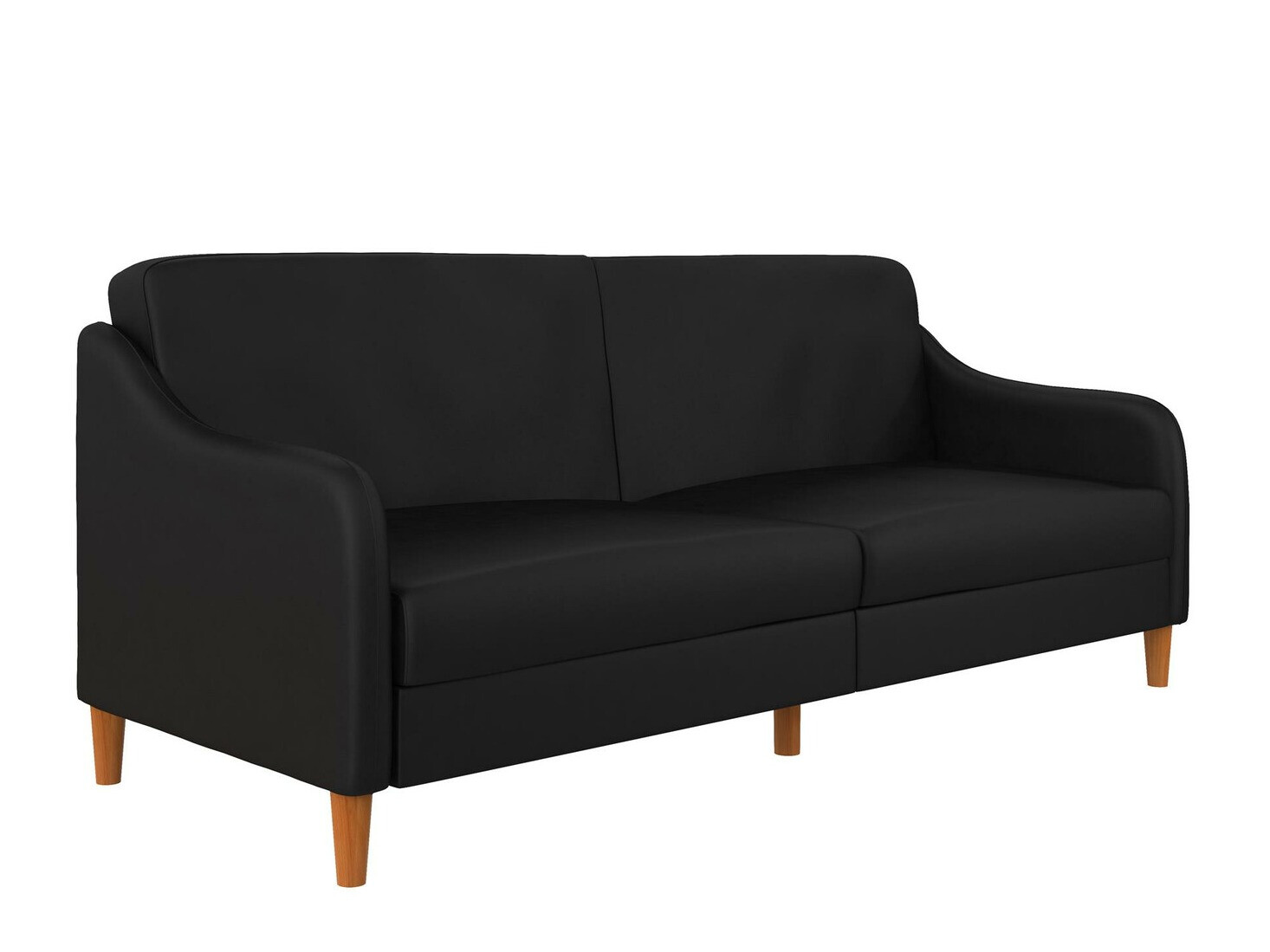Sofá cama Tulsa 120 (Preto + Castanho)