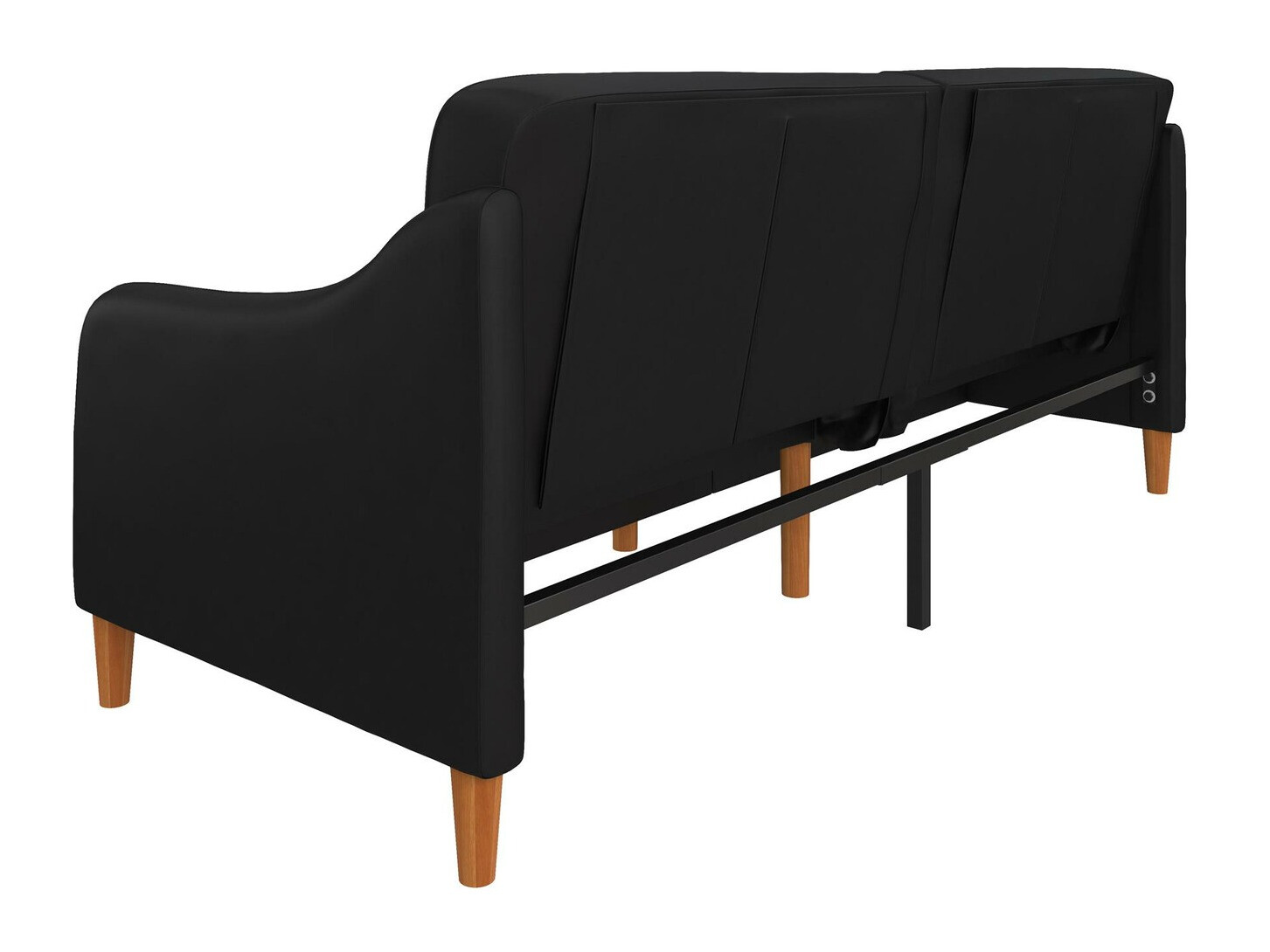 Sofá cama Tulsa 120 (Preto + Castanho)