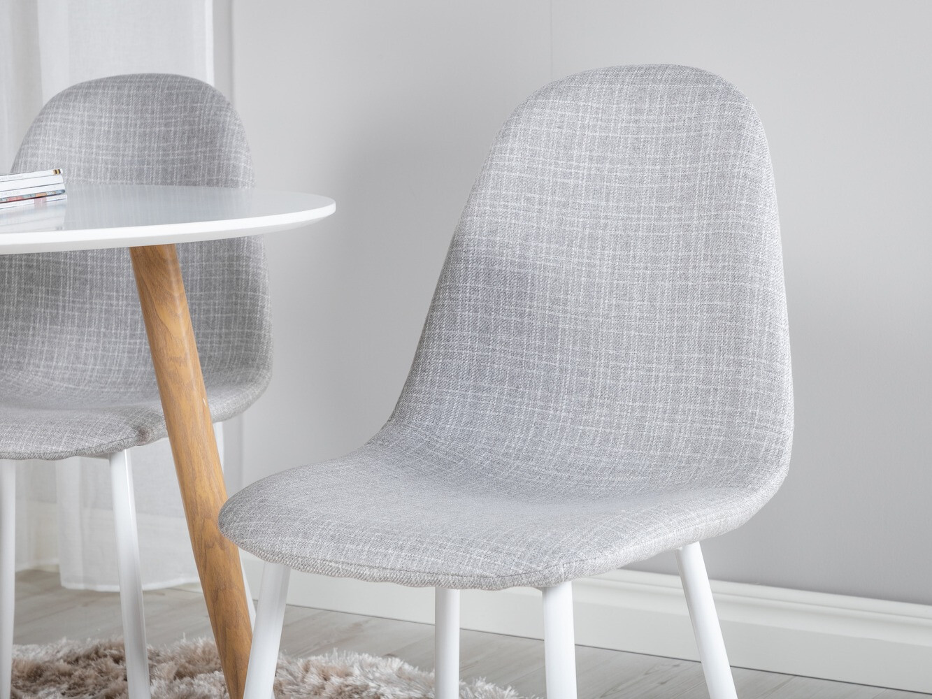 Conjunto para refeições Dallas 291 (Cinzento claro + Branco)