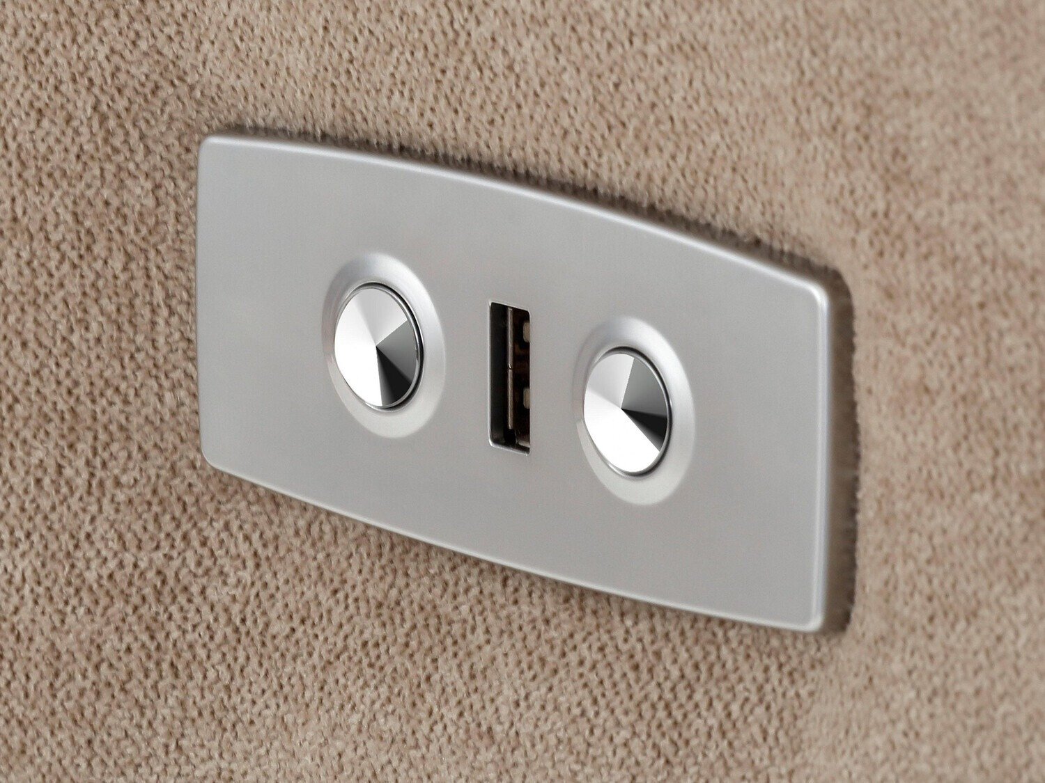 Poltrona reclinável Denton 680 (Castanho + Bege)