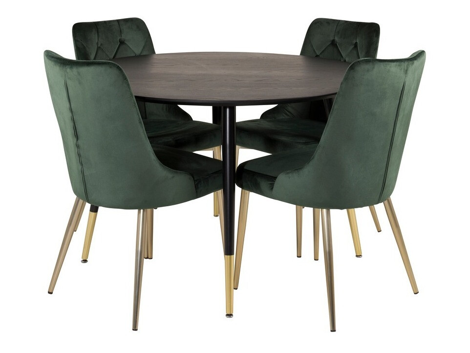 Conjunto para refeições Dallas 1178 (Verde + Dourado)