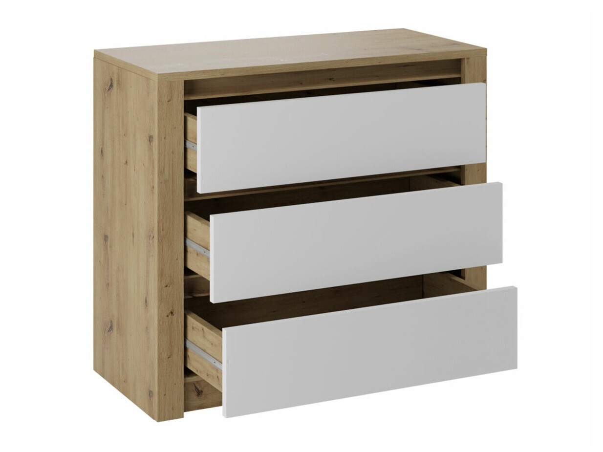 Cómoda Deldale 100 (Carvalho Artisan + Cinzento)