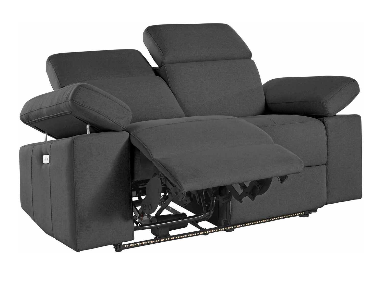 Conjunto de mobiliário com estofo Denton 725 (Antracite)