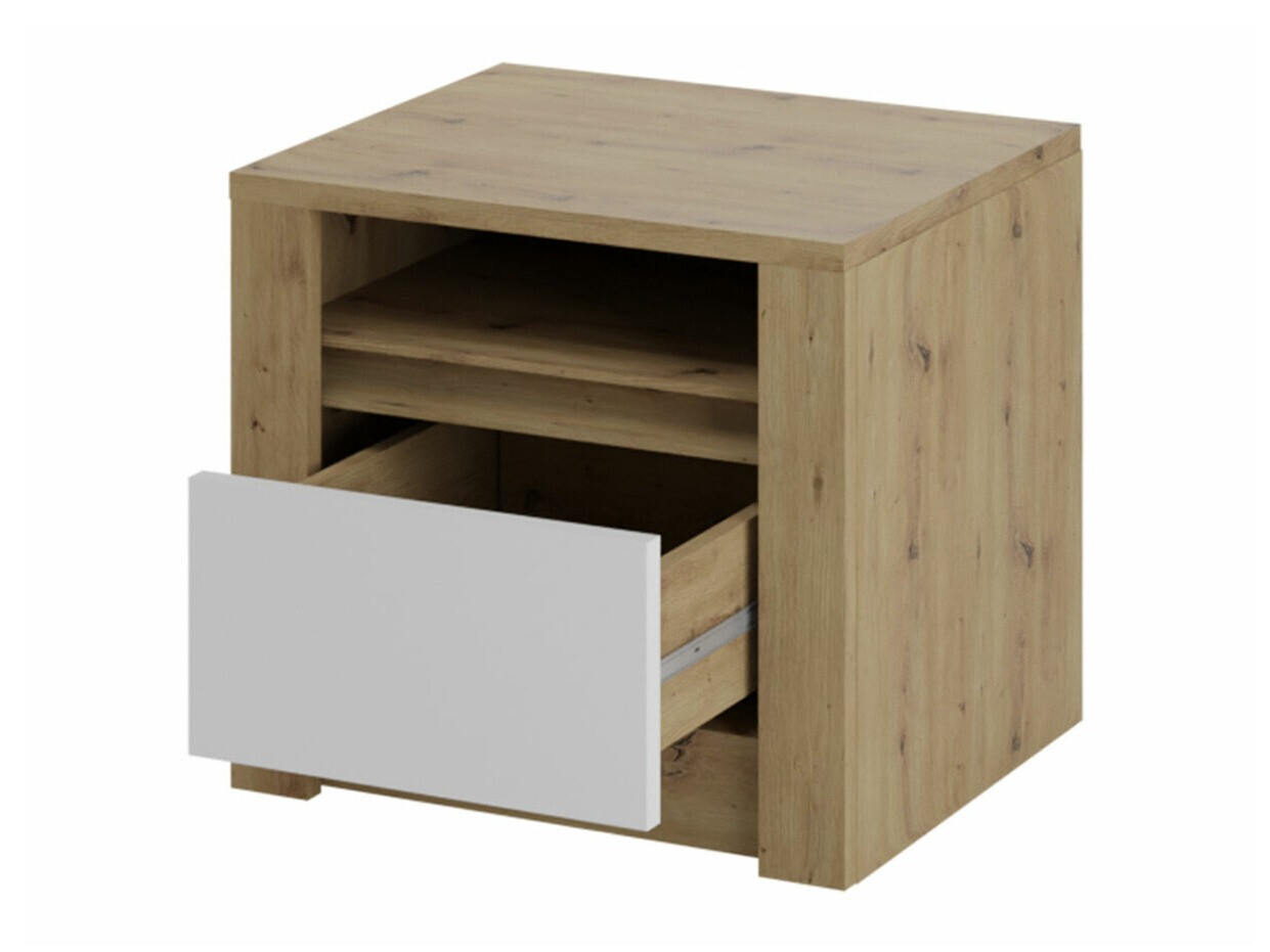 Conjunto para quarto Deldale 117 (Carvalho Artisan + Cinzento)