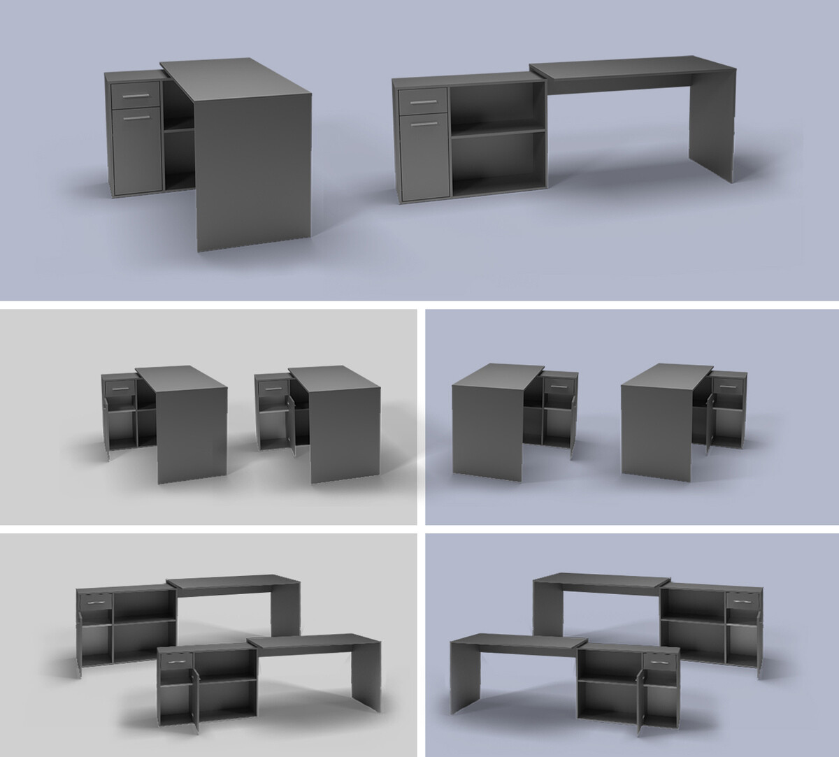 Mesa de escritório para cantos Affectus